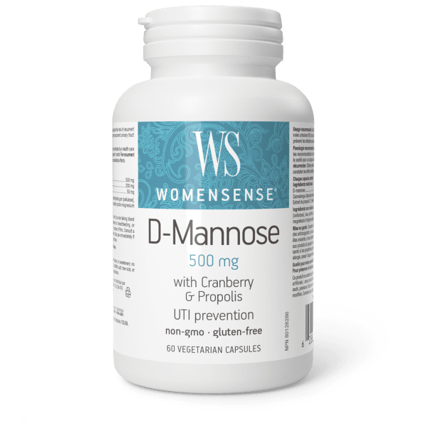 D-Mannose 500 mg with Cranberry & Propolis - Hi-Res - PN0285